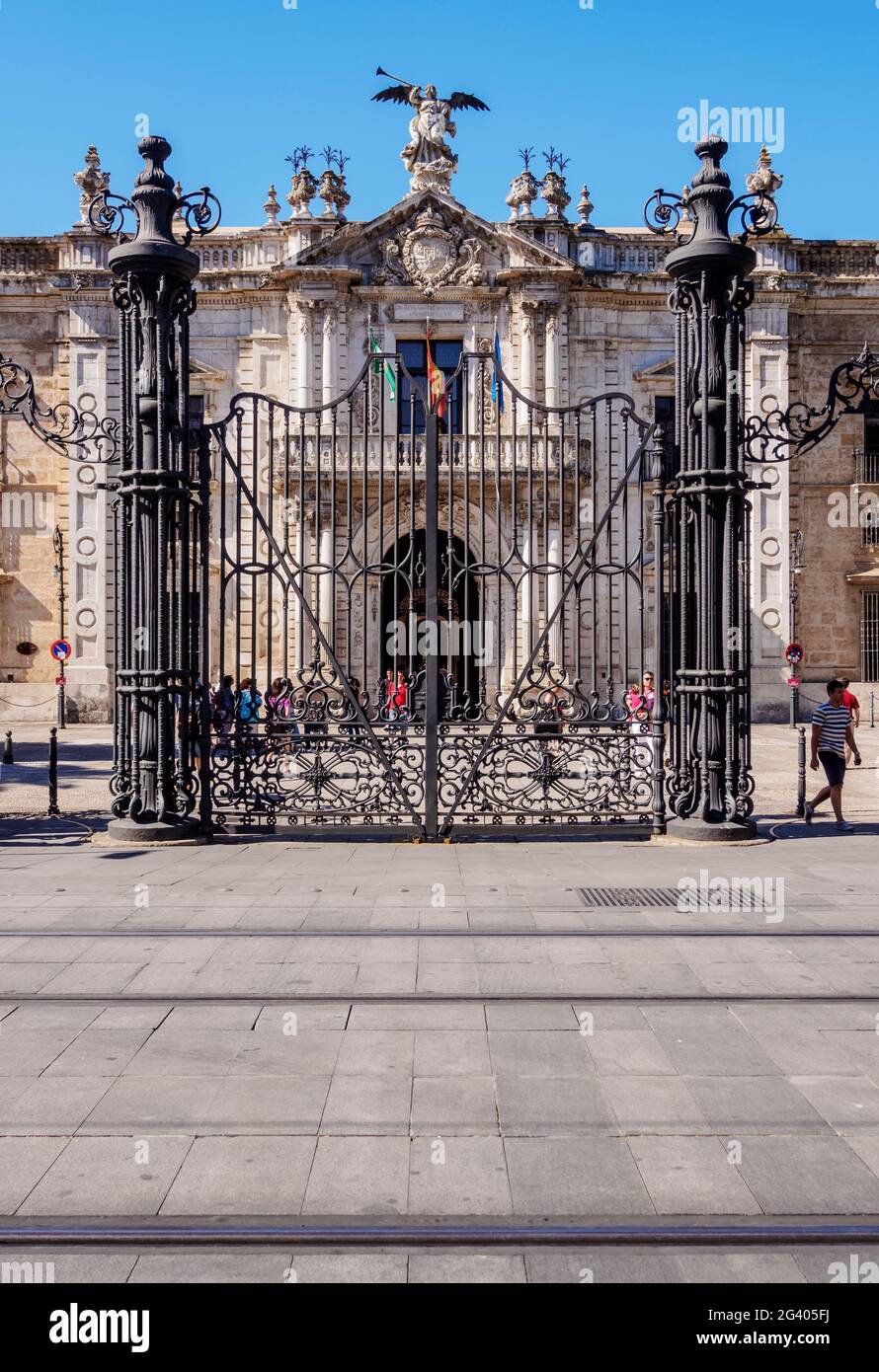 Università di Siviglia, ex Royal Tobacco Factory, Siviglia, Andalusia, Spagna Foto Stock