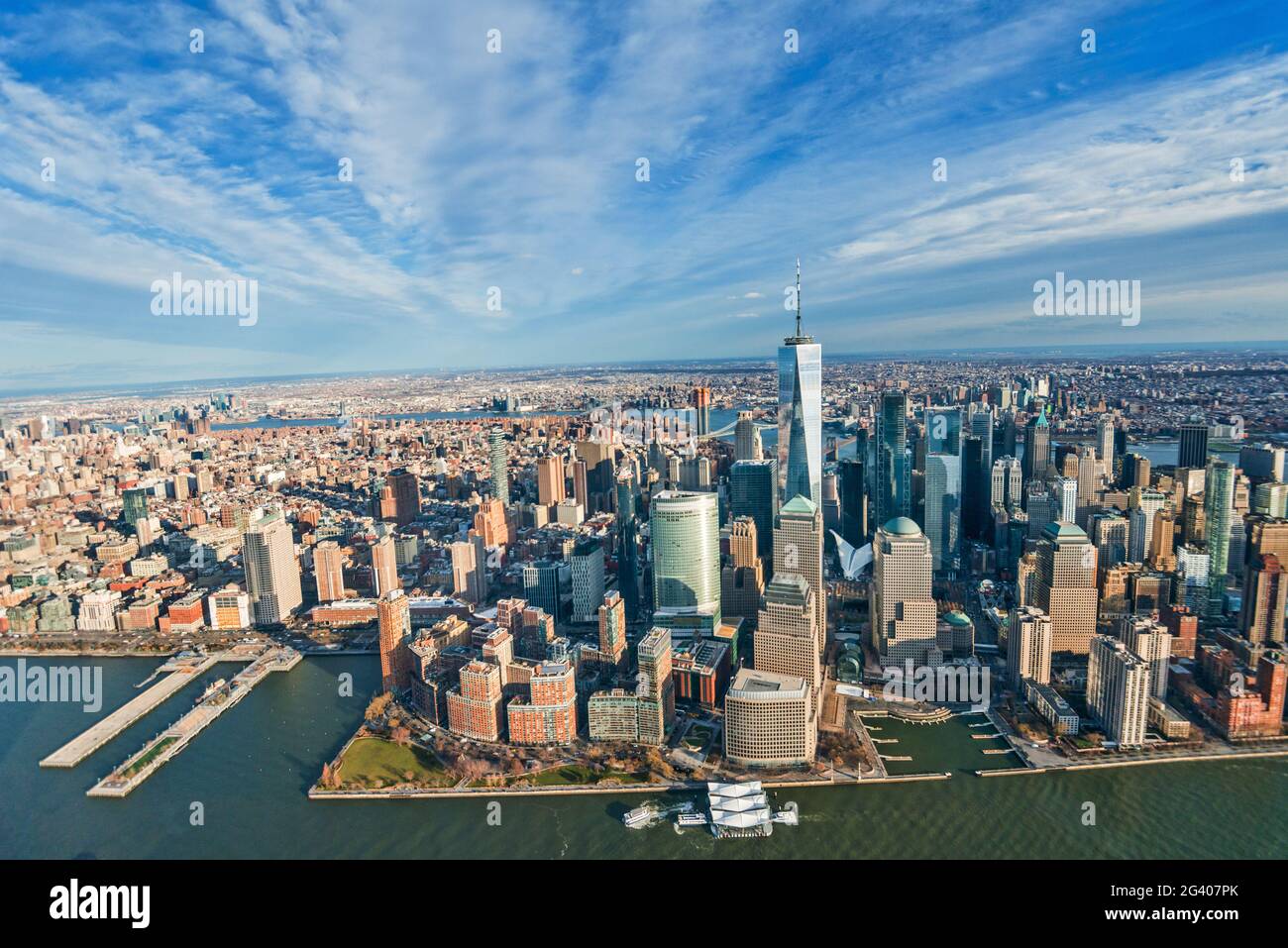 Vista aerea di New York Foto Stock