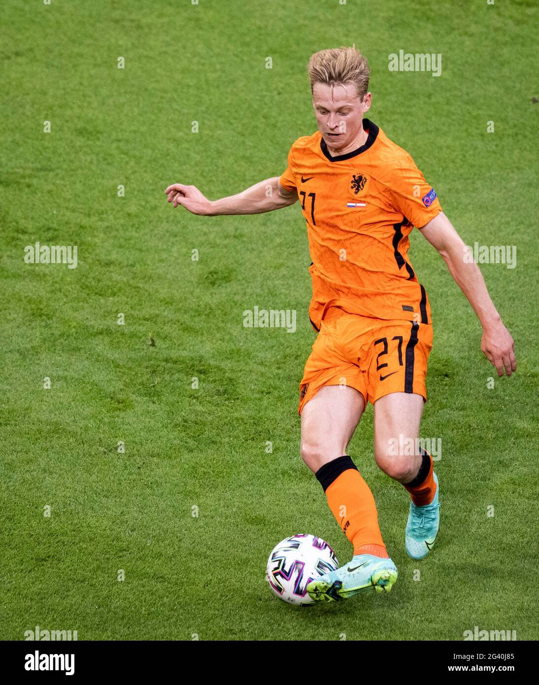 Frenkie de Jong (Niederlande) Niederlande - Österreich Amsterdam, 17.06.2021, Fussball, Saison 2020/21 Foto: Moritz Müller Copyright (nur für jour Foto Stock