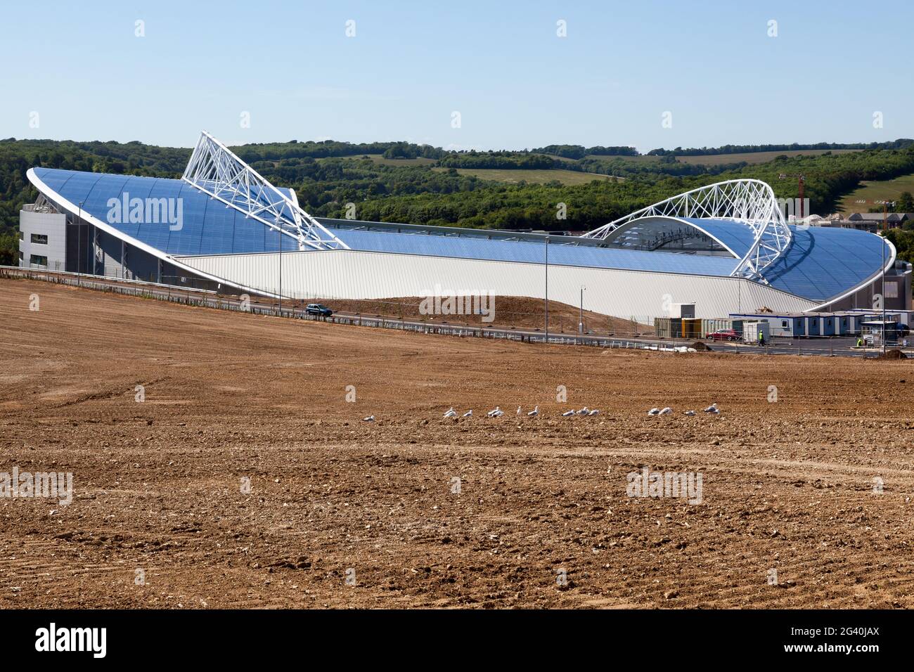 Brighton Hove Albion Football Club nuovo stadio al Falmer Sussex Foto Stock