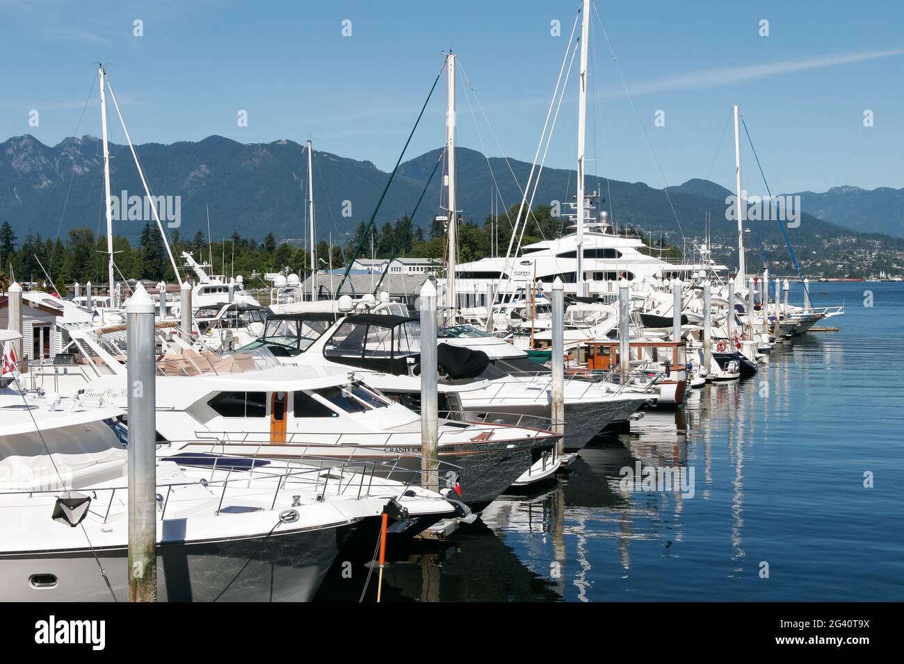 Marina a Vancouver Canada Foto Stock