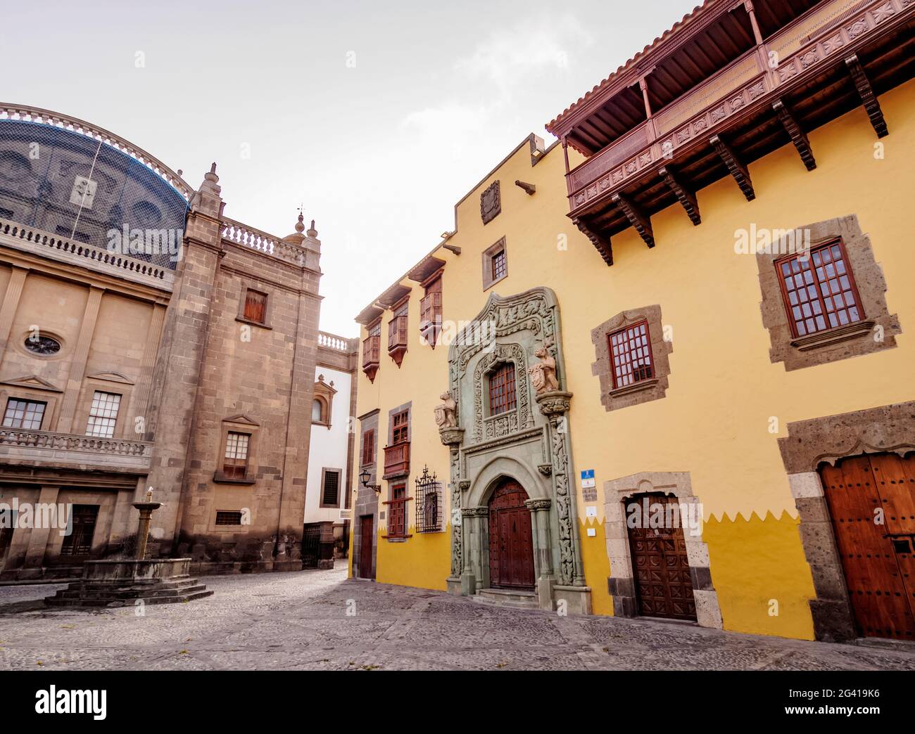 Casa de Colon, Columbus House, Plaza del Pilar Nuevo, Las Palmas de Gran Canaria, Gran Canaria, Isole Canarie, Spagna Foto Stock