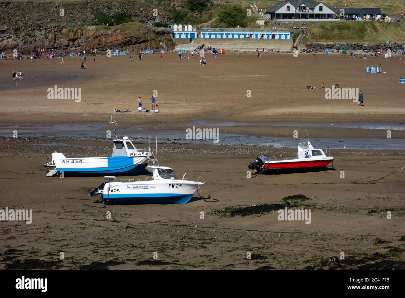 La spiaggia di Bude in Cornovaglia Foto Stock
