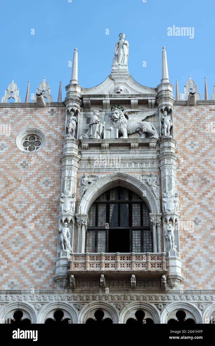 Vista parziale di San Marco Venezia Basilica Foto Stock