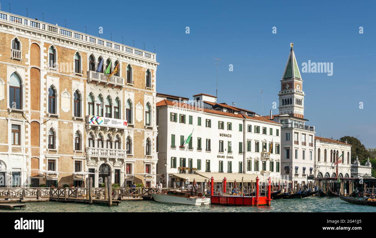 Monaco Hotel sul Canal Grande a Venezia Foto Stock