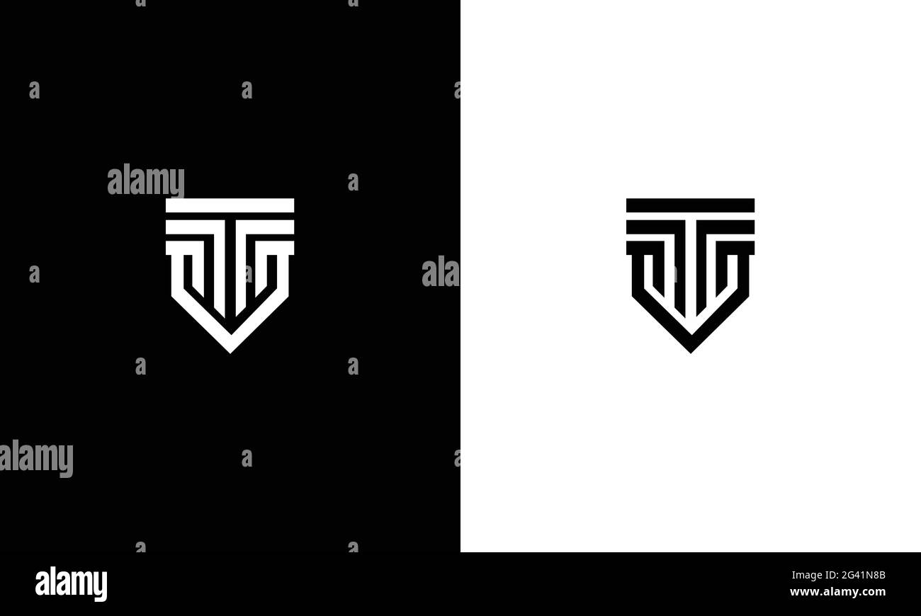 Immagine dell'icona vettoriale del logo VT TV Illustrazione Vettoriale