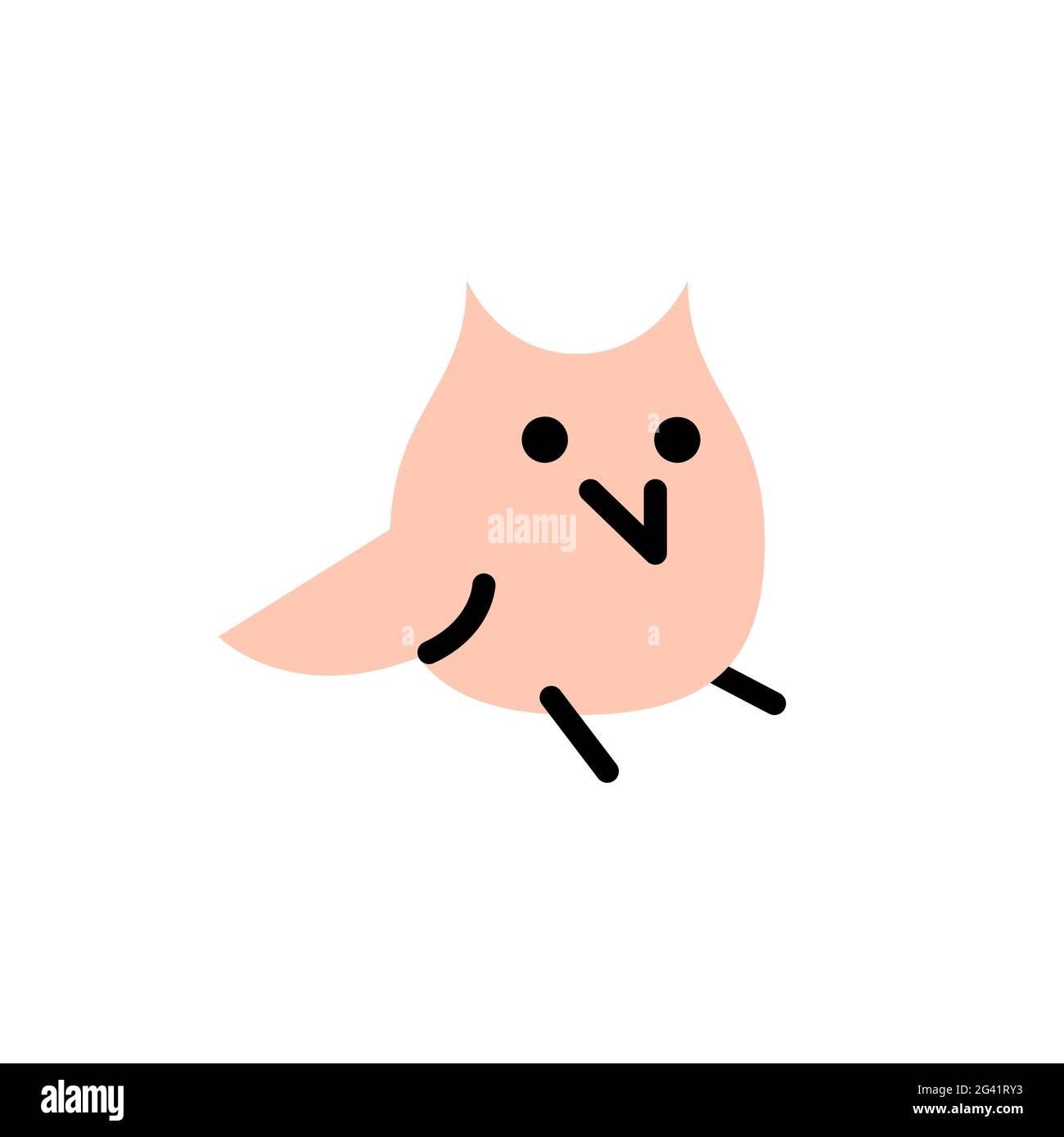 OWL. Logo vettoriale in grassetto Illustrazione Vettoriale