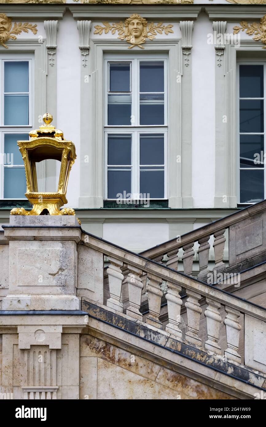 Il Palazzo di Nymphenburg vicino a Monaco di Baviera Germania Foto Stock