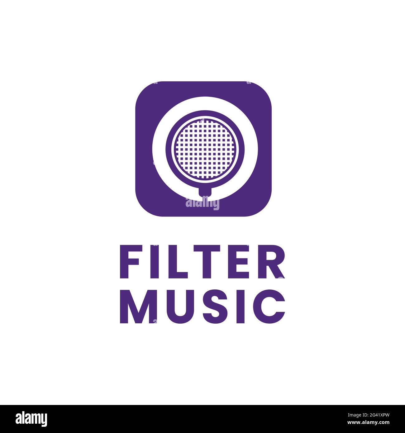 Microfono Pop Filter per Music Audio Studio Company Brand Business e Mobile App Logo Design Illustrazione Vettoriale Microfono Pop Filter per Music Audio Studio Company Brand Business e Mobile App Logo Design Illustrazione Vettoriale