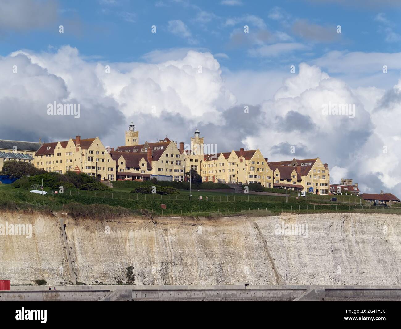 Vista di Roedean School vicino a Brighton Foto Stock