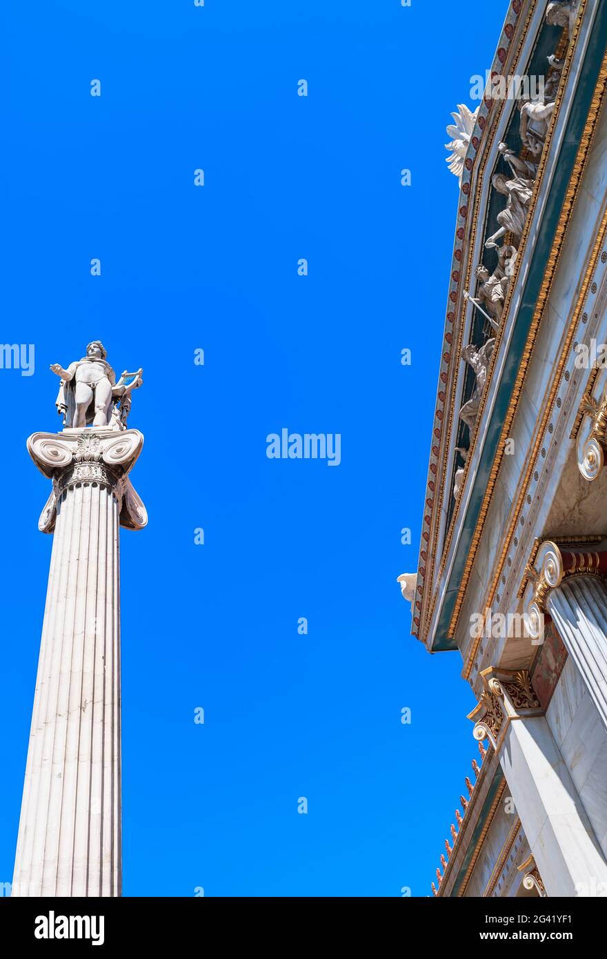 Academy of Athens, Athens, Grecia Foto Stock
