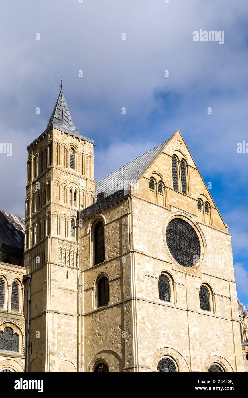 Vista della cattedrale di Canterbury Foto Stock