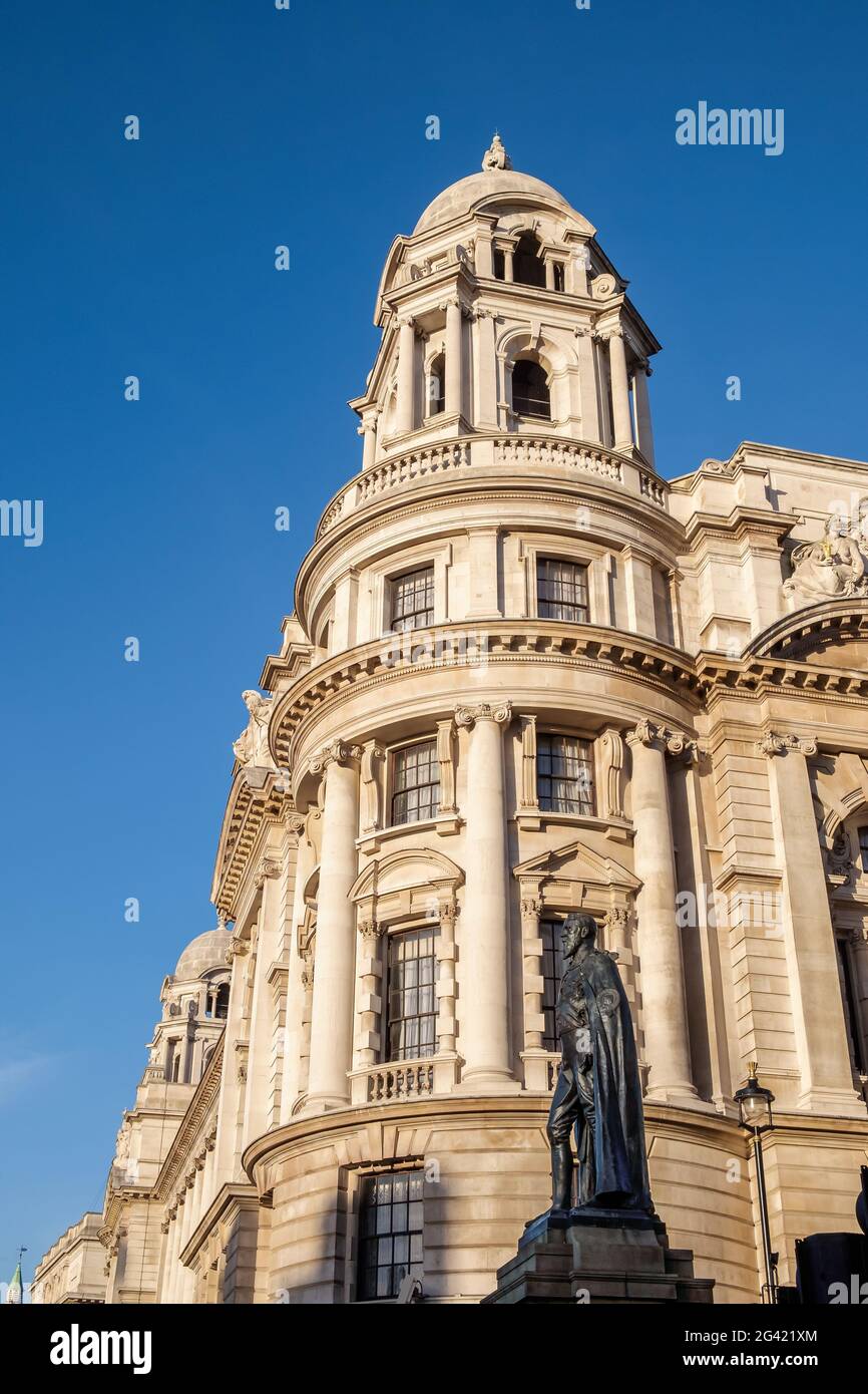 Statua del duca di Devonshire in Whitehall Foto Stock
