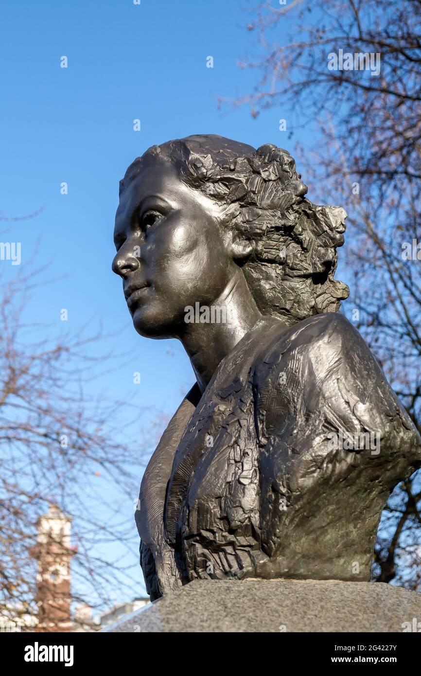 Statua di violette Szabo a Londra Foto Stock