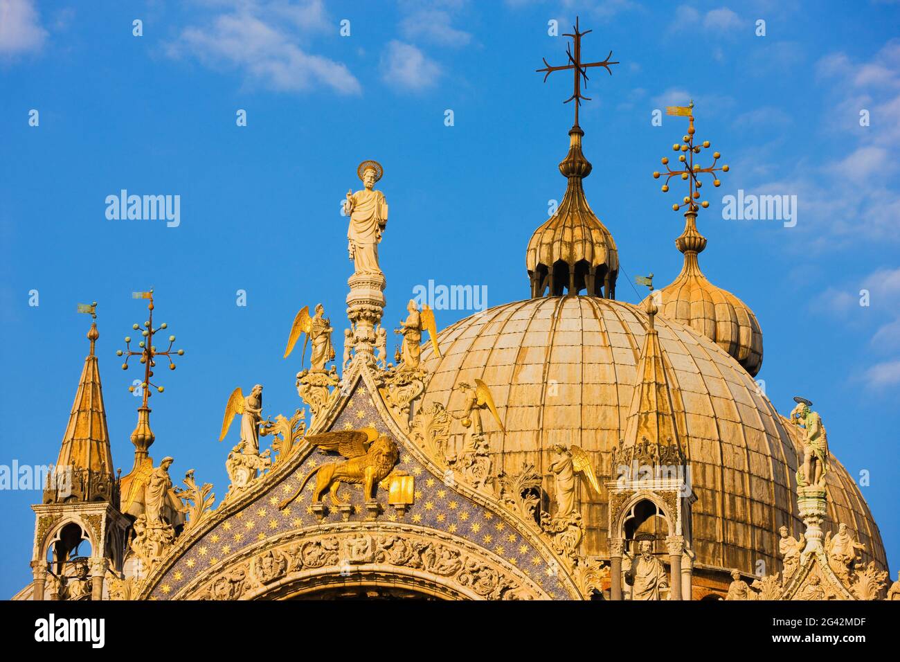 Cupole della Basilica di San Marco, Venezia, Italia Foto Stock