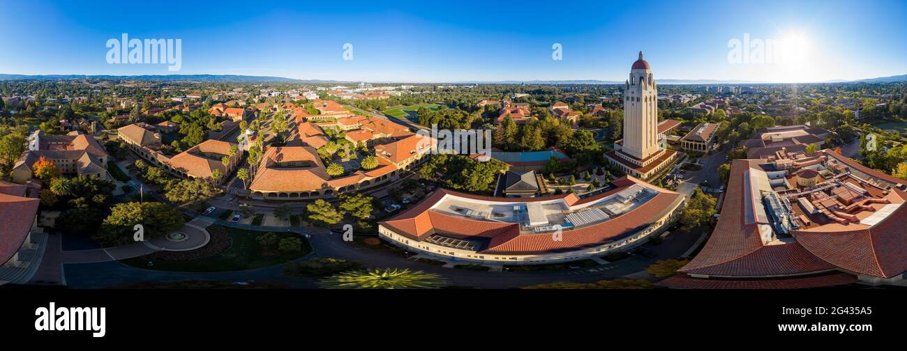 Veduta aerea della Stanford University, Stanford, California, USA Foto Stock