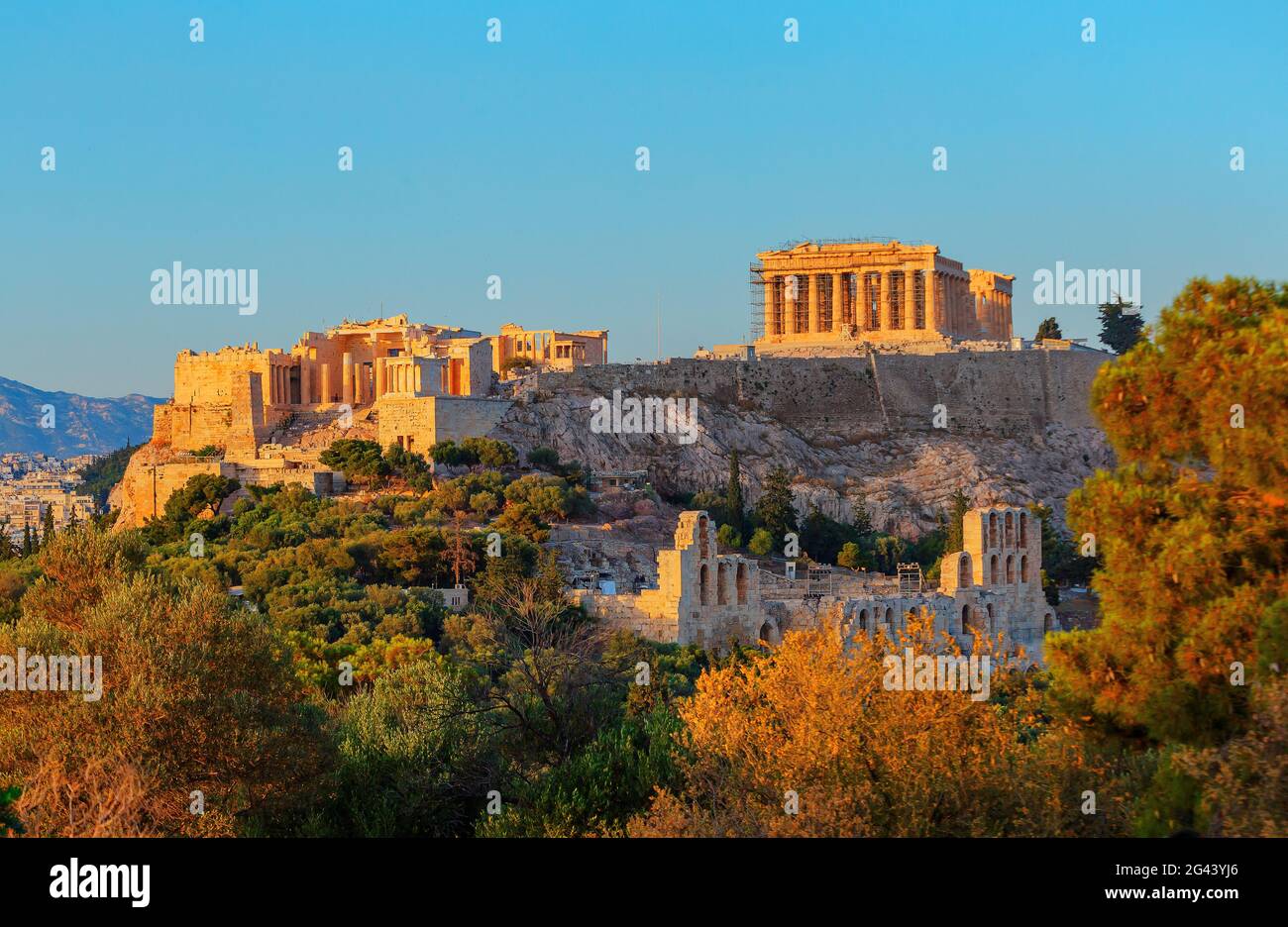 Acropoli di Atene, Atene, Grecia, Europa Foto Stock