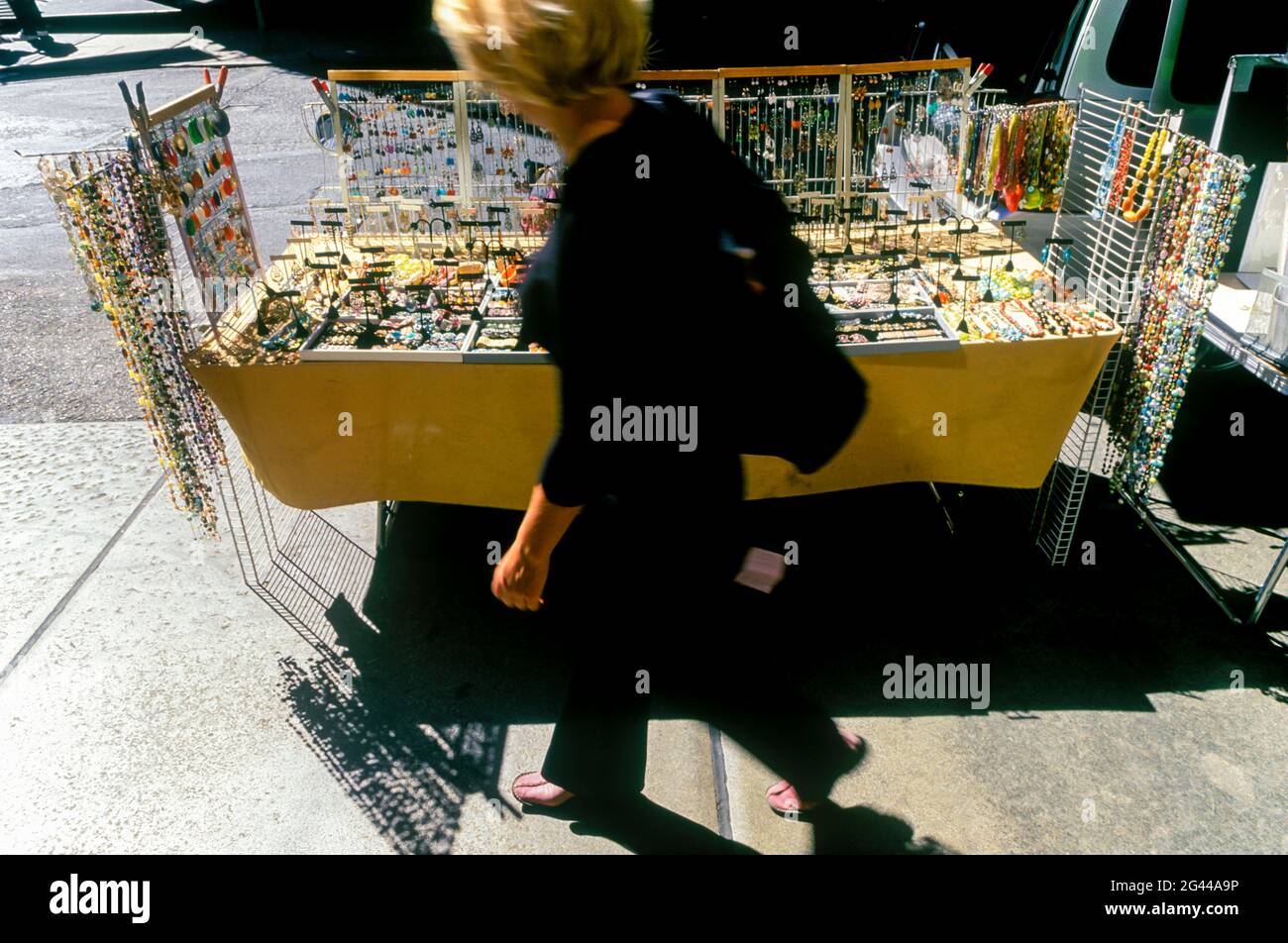 2006 STORICO MARCIAPIEDE PRINCE STREET SOHO CENTRO DI MANHATTAN NUOVO YORKUSA Foto Stock