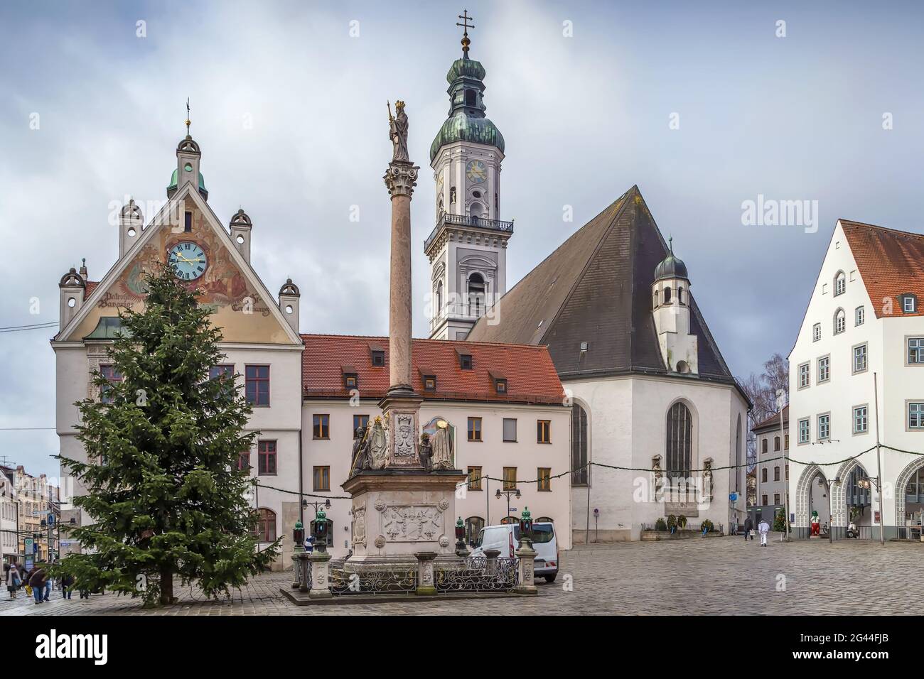 Chiesa parrocchiale di San Giorgio, Freising, Germania Foto Stock