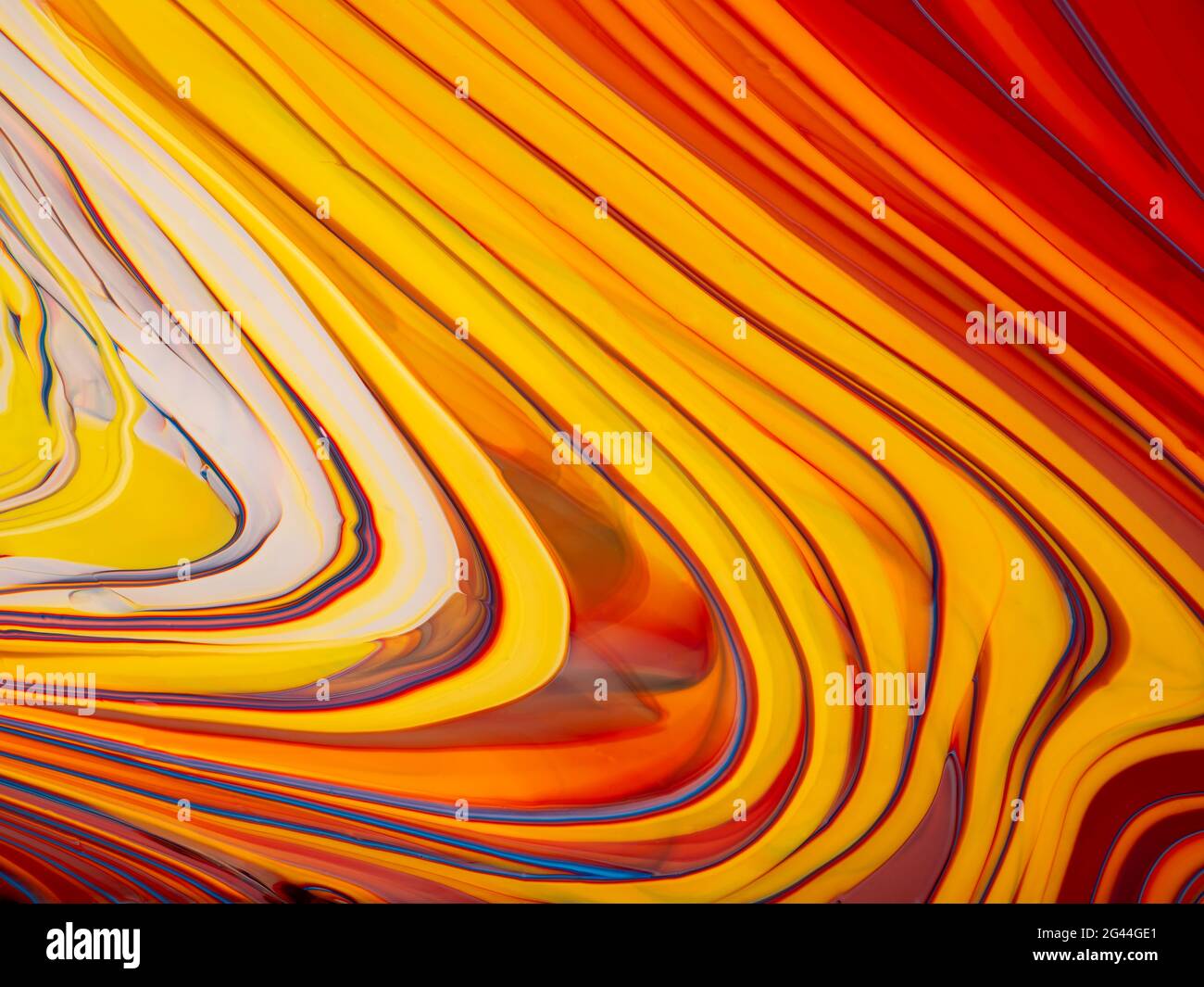 Immagine astratta di colori misti di vernice acrilica Foto Stock