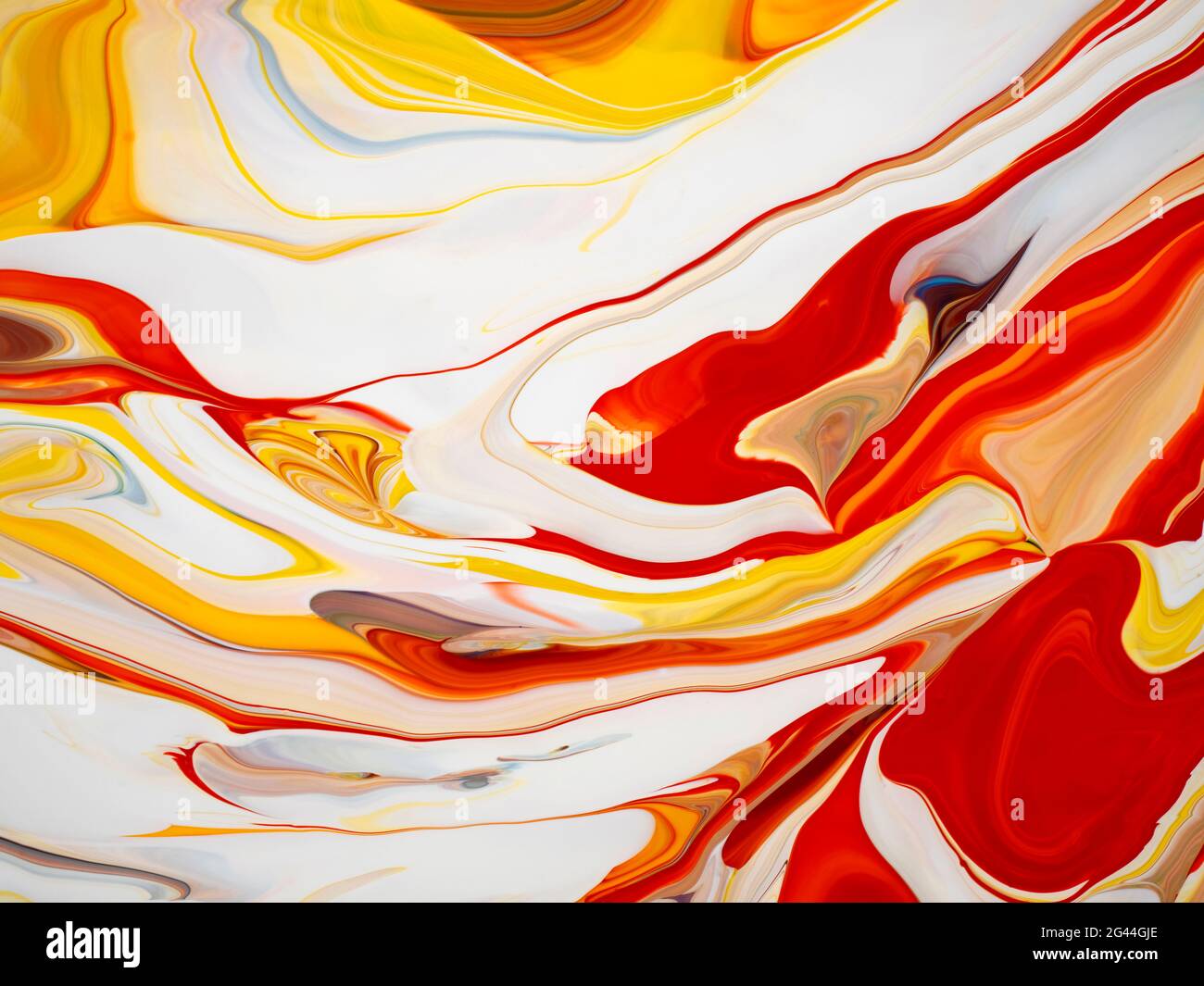 Immagine astratta di colori misti di vernice acrilica Foto Stock