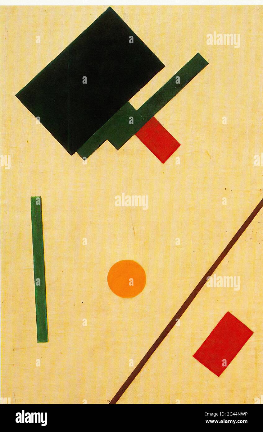Kazimir Malevich - composizione suprematista 1916 Foto Stock