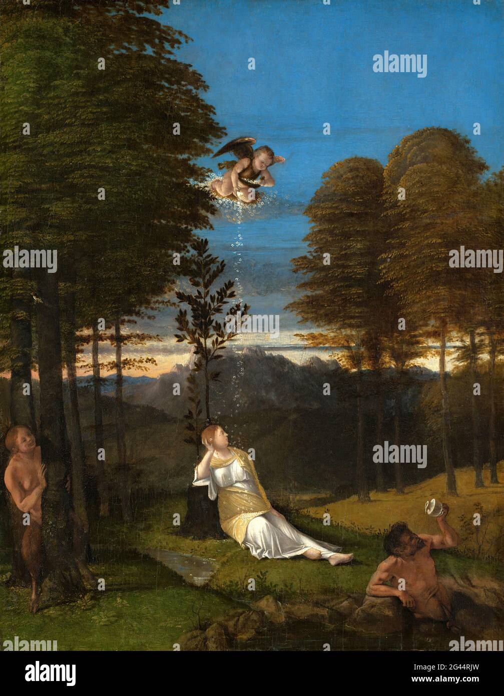 Lorenzo Lotto - Allegoria della castità Foto Stock