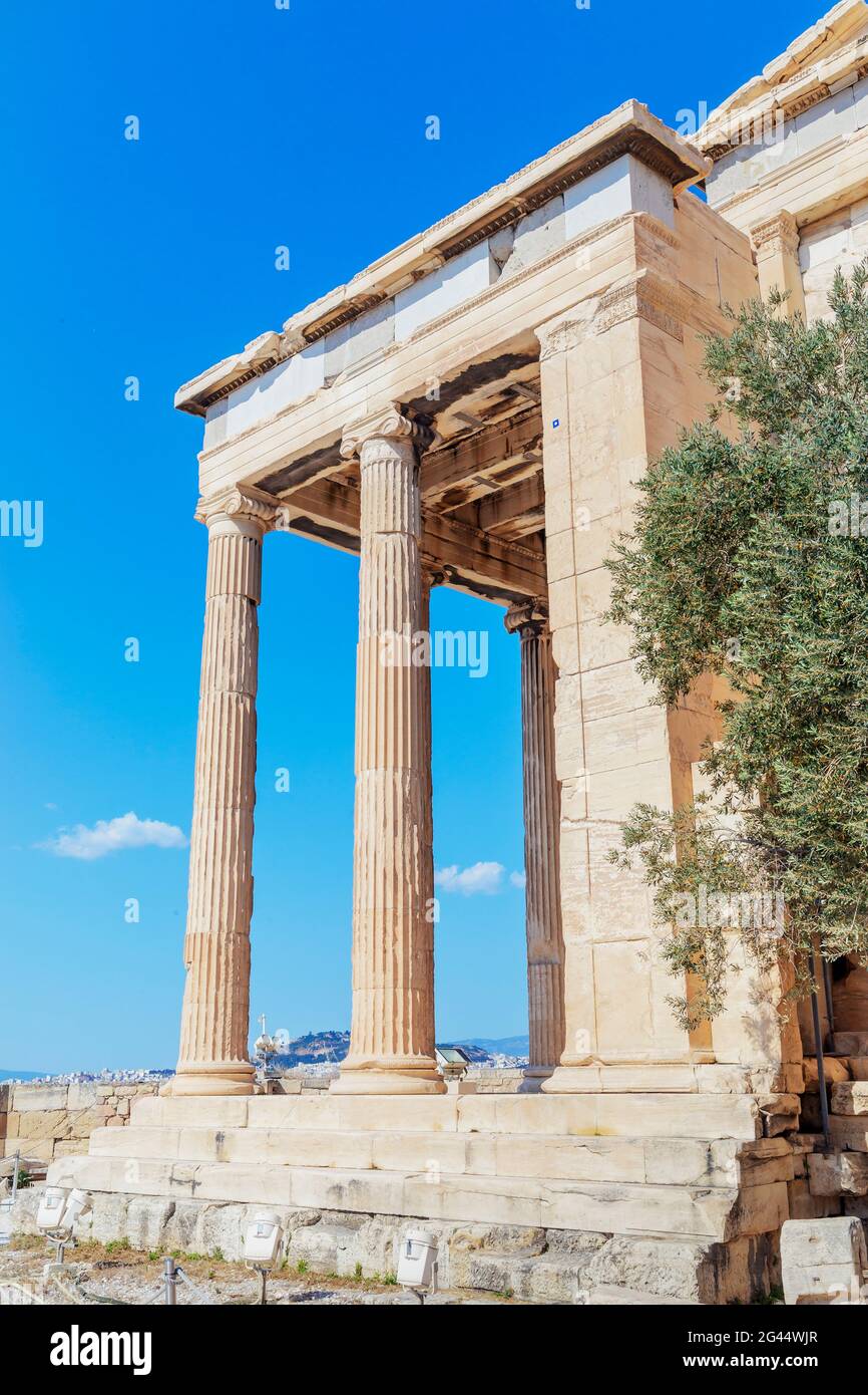 Tempio Di Erechtheion, Acropoli, Atene, Grecia, Europa, Foto Stock