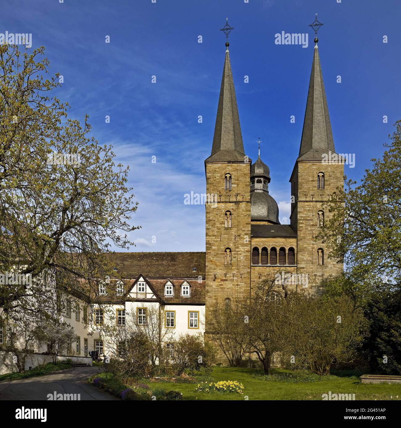 Marienmuenster Abbey, ex monastero benedettino, Marienmuenster, Germania, Europa Foto Stock