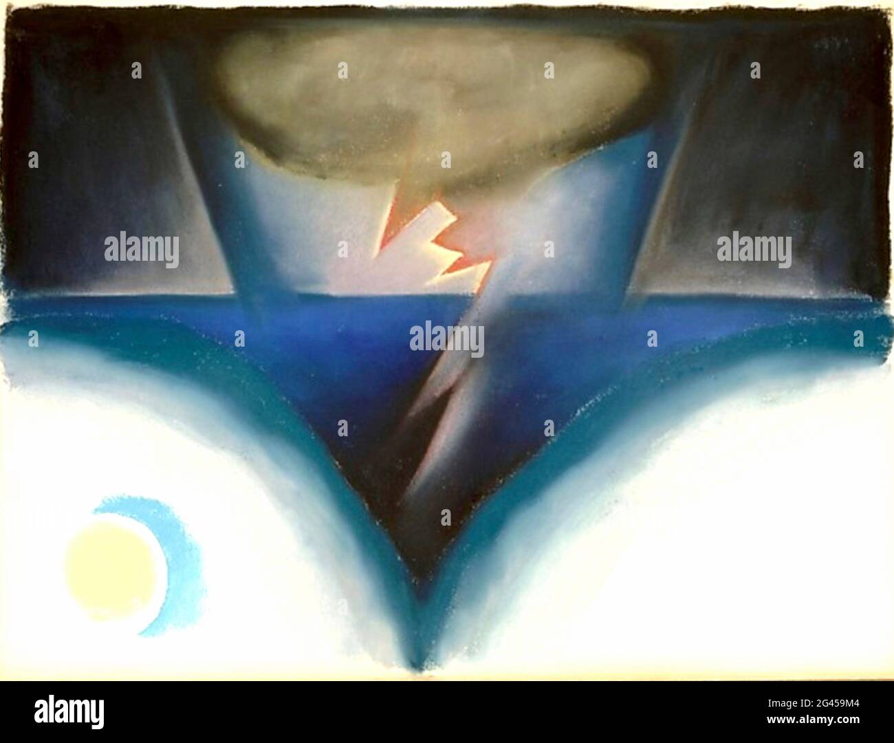 Georgia o'Keeffe opera d'arte intitolata A Storm - 1922 Foto Stock