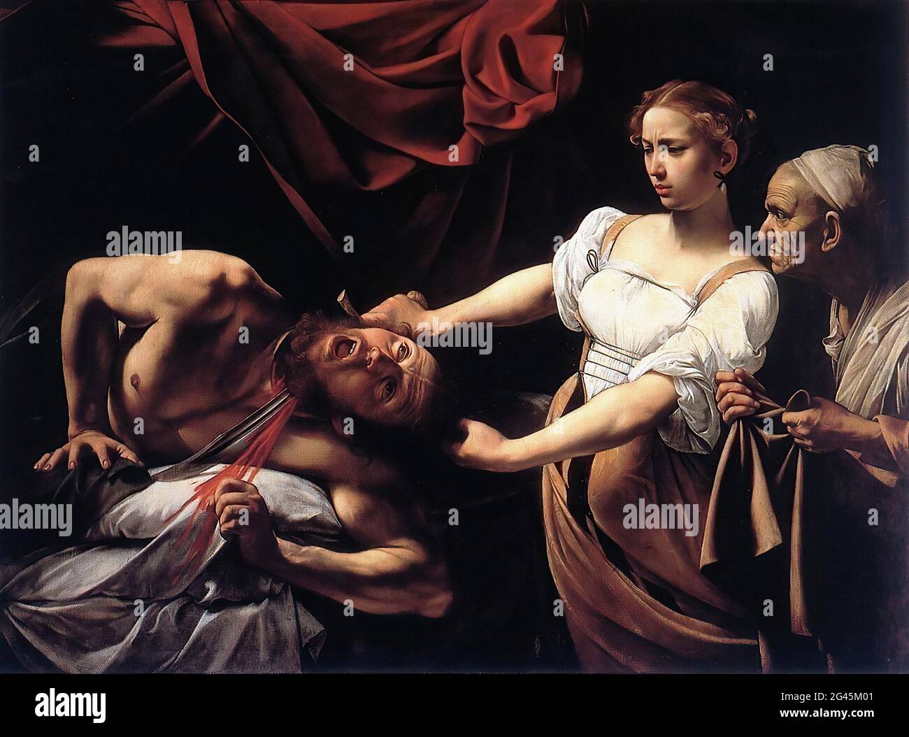 Michelangelo Merisi da Caravaggio - Judith Betheading Holofernes 1598 Foto Stock