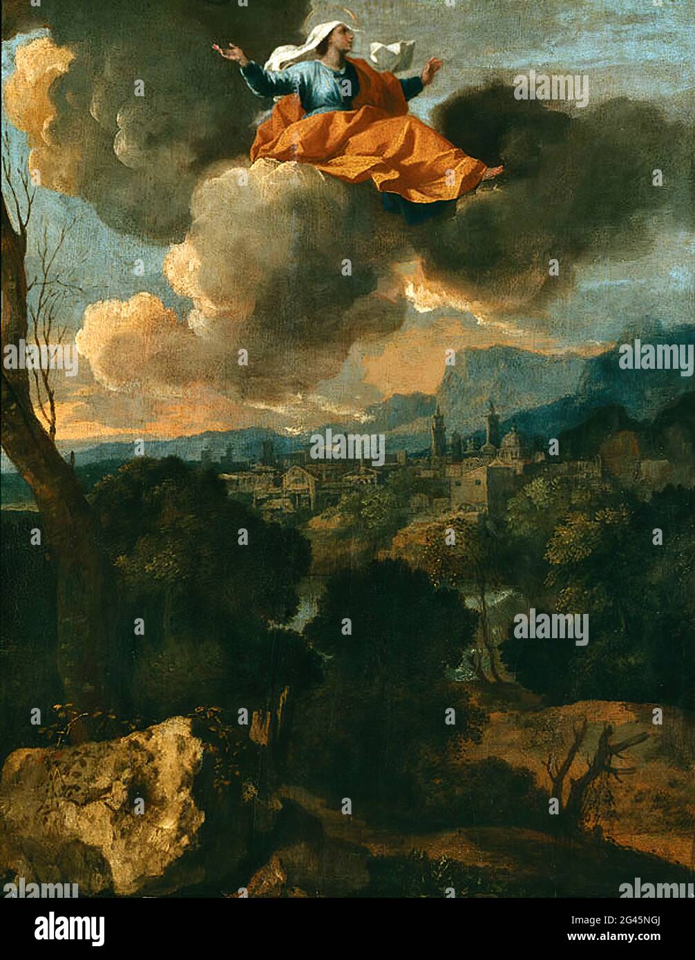 Nicolas Poussin - la traduzione di Santa Rita di Cascia Foto Stock