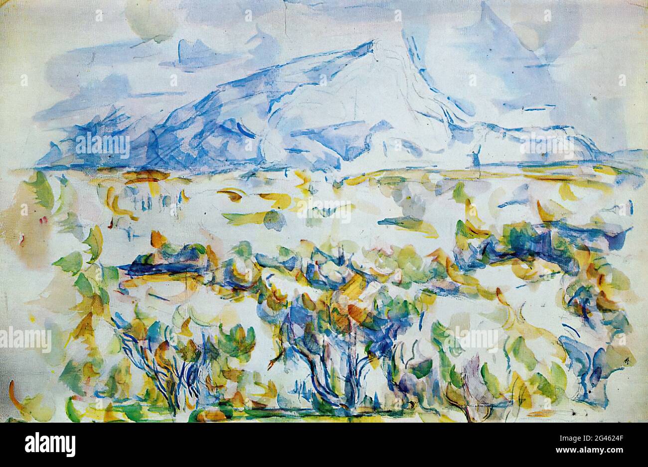 Paul Cézanne - Mont Sainte Victoire 5 C 1903 Foto Stock