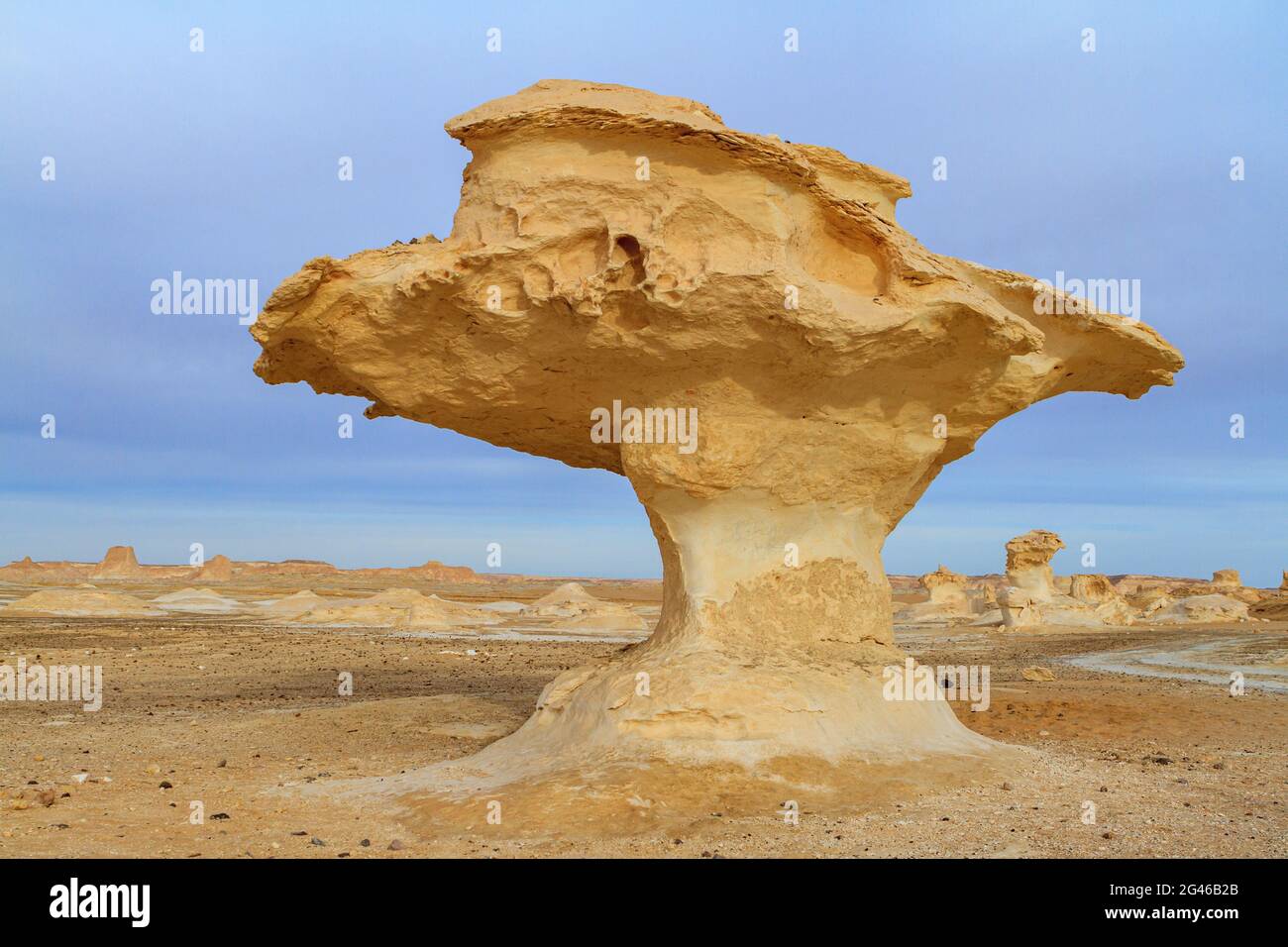 Il deserto Bianco a Farafra nel Sahara d'Egitto Foto Stock