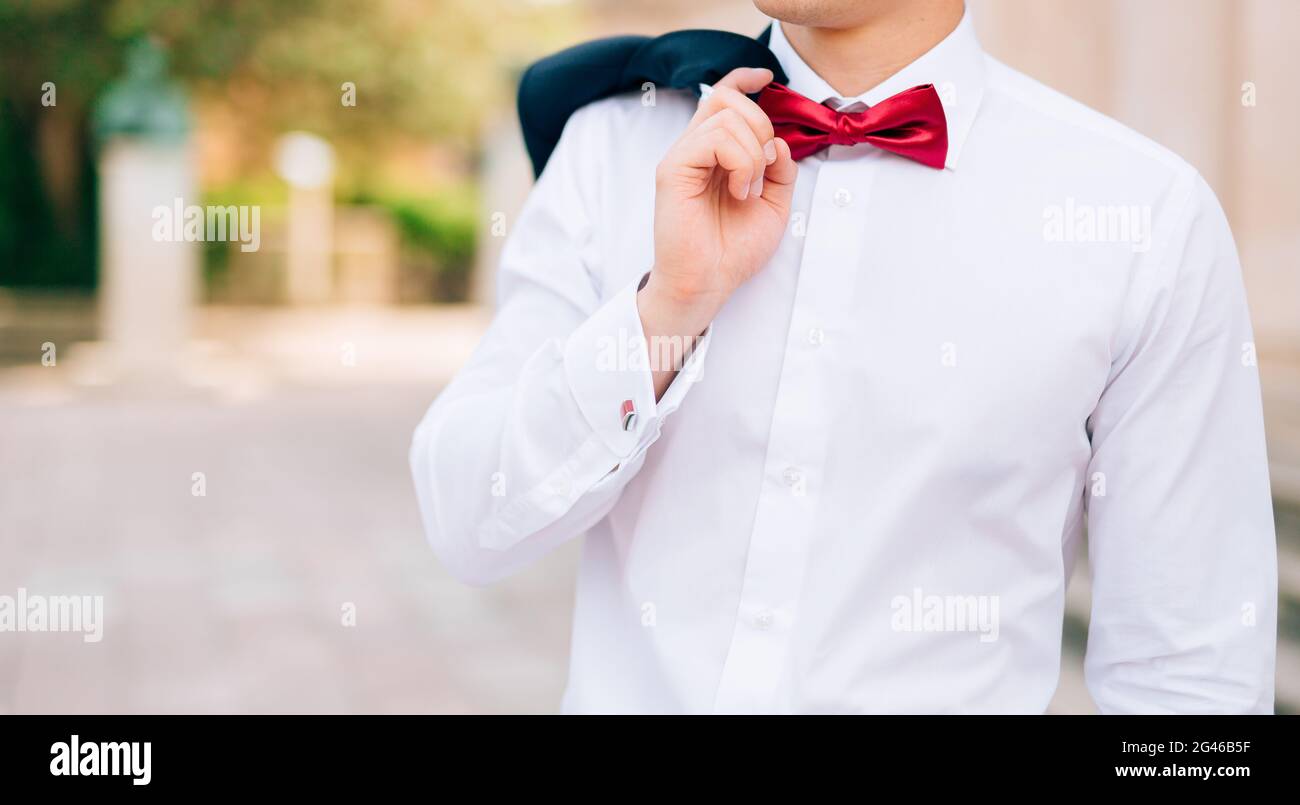 Il filtro bow tie. Chiudere il telaio Foto Stock