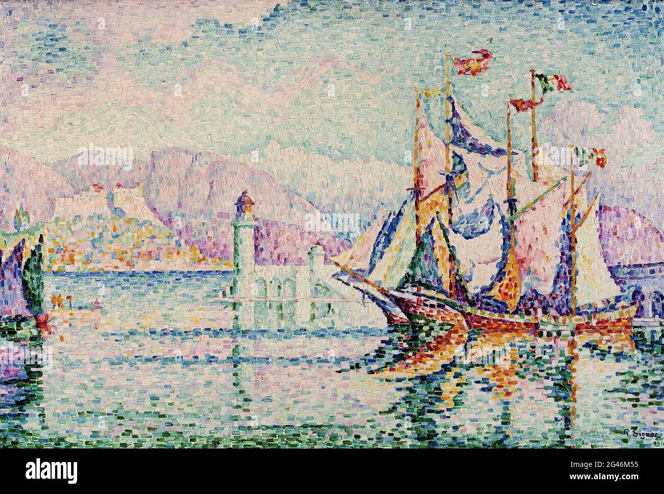 Paul Signac - Antibes - mattina Foto Stock