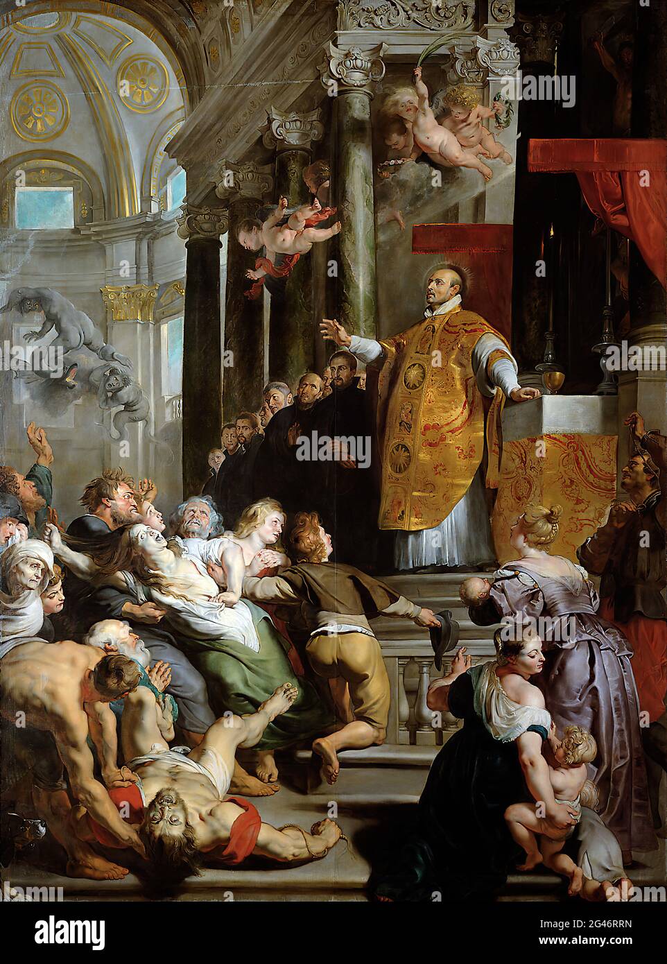 Pietro Paolo Rubens - Miracolo di Sant'Ignazio di Loyola Foto Stock