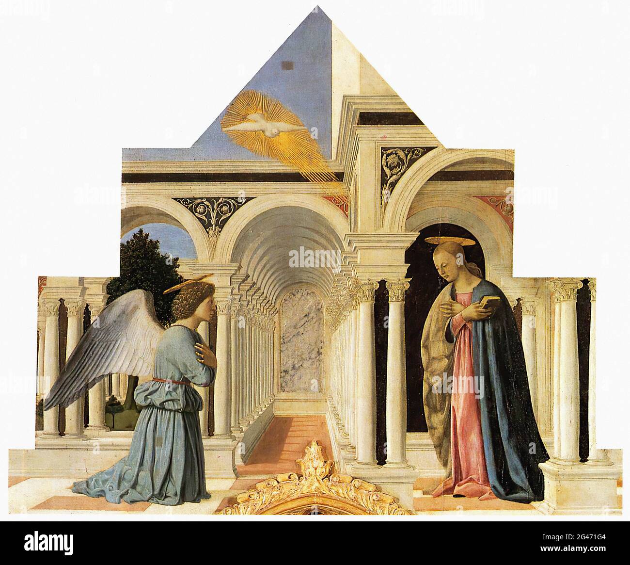 Piero della Francesca - Annunciazione C 1460 Foto Stock
