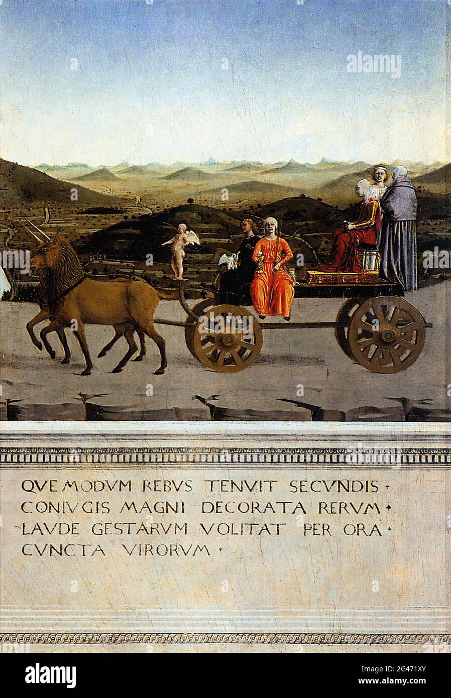 Piero della Francesca - Trionfo Battista Sforza Foto Stock
