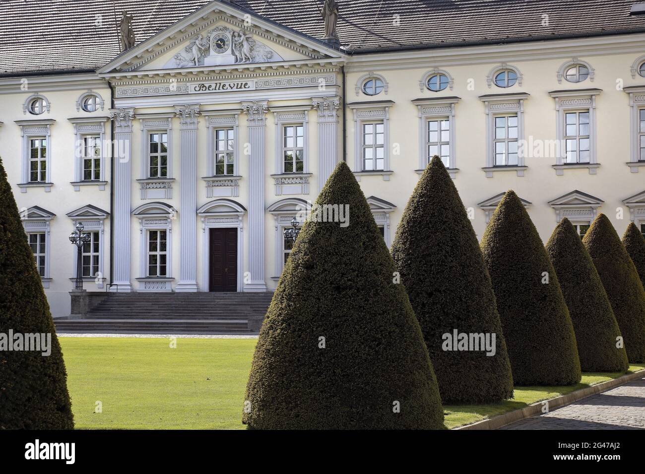 Bellevue Palace, sede del governo del Presidente Federale, Berlino, Germania, Europa Foto Stock