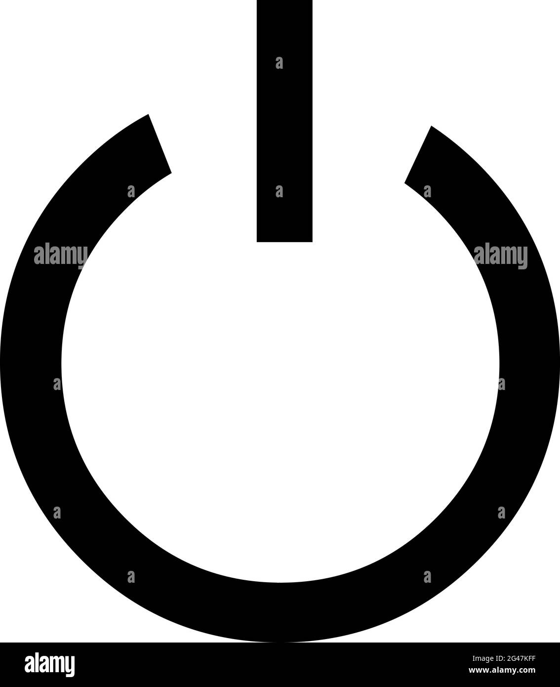 Illustrazione vettoriale del simbolo o dell'icona attivata e disattivata Illustrazione Vettoriale