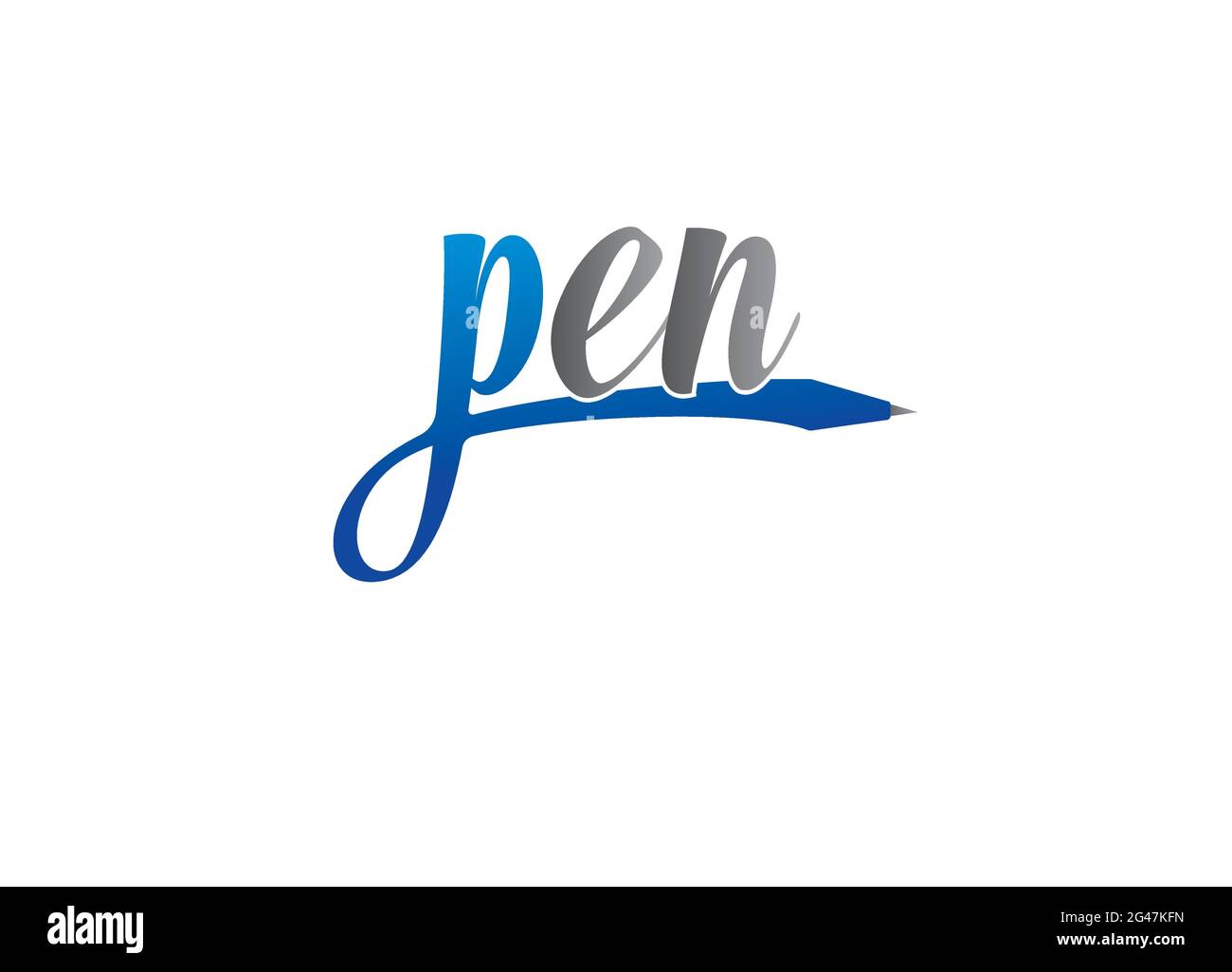 Tipografia Design minimalista del logo. Illustrazione Vettoriale