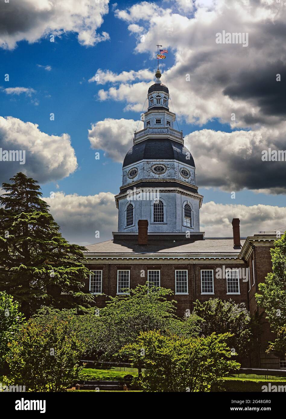 La Casa di Stato del Maryland ad Annapolis, Maryland. Foto Stock