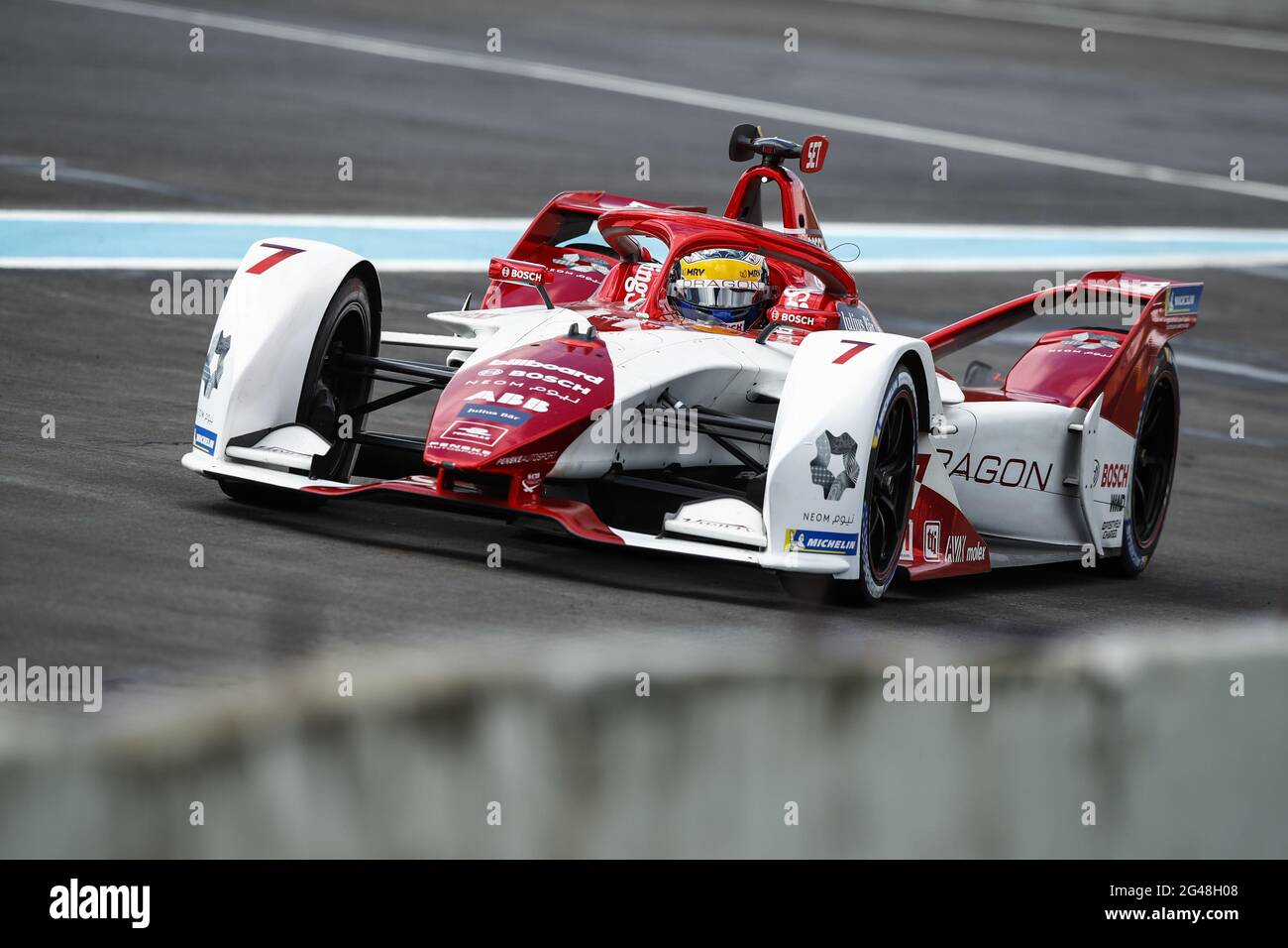 07 sette Camara Sergio (bra), Dragon / Penske Autosport, Penske EV-5, azione durante l'ePrix 2021 Puebla, 5° incontro del Campionato del mondo di Formula e 2020-21, sull'Autodromo Miguel E. Abed dal 18 al 20 giugno, a Puebla, Messico - Foto Xavi Bonilla / DPPI / LiveMedia Foto Stock