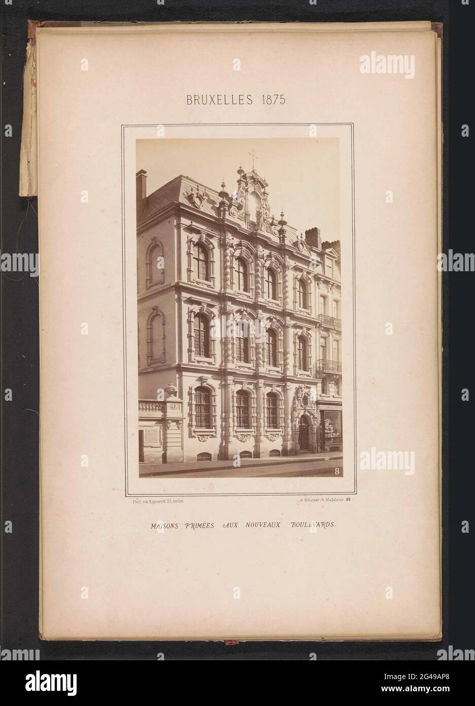 Van Het Gebouw Op North Boulevard 41 TE Brussel; case pluripremiate con nuovi viali. . Foto Stock