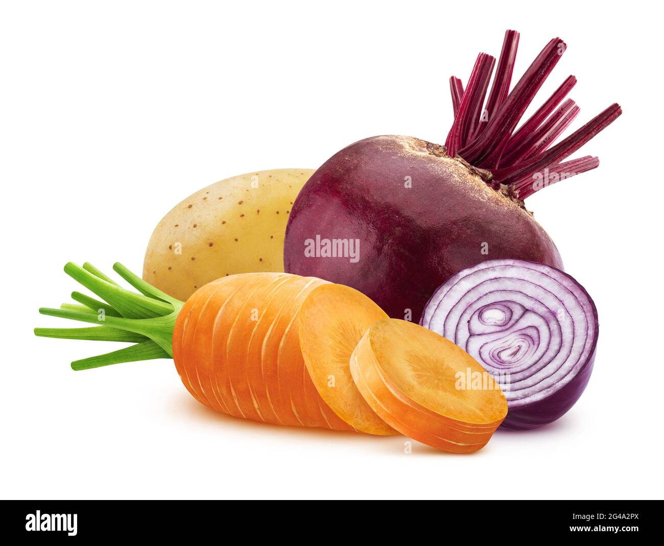 Vegetale isolato su sfondo bianco con percorso di ritaglio Foto Stock