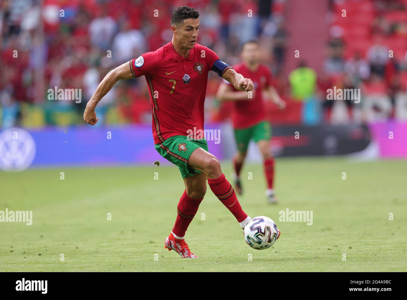 Primo: 19.06.2021, Fuvuball, Calcio: EURO 2021, EM 2020, EURO 2020, Campionato europeo 2020, fase di gruppo, gruppo F, por, Portogallo - GER, Germania 2: 4 Cristiano RONALDO, Portogallo, azione individuale Foto Stock