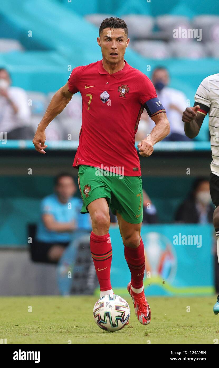 Primo: 19.06.2021, Fuvuball, Calcio: EURO 2021, EM 2020, EURO 2020, Campionato europeo 2020, fase di gruppo, gruppo F, por, Portogallo - GER, Germania 2: 4 Cristiano RONALDO, Portogallo, azione individuale Foto Stock