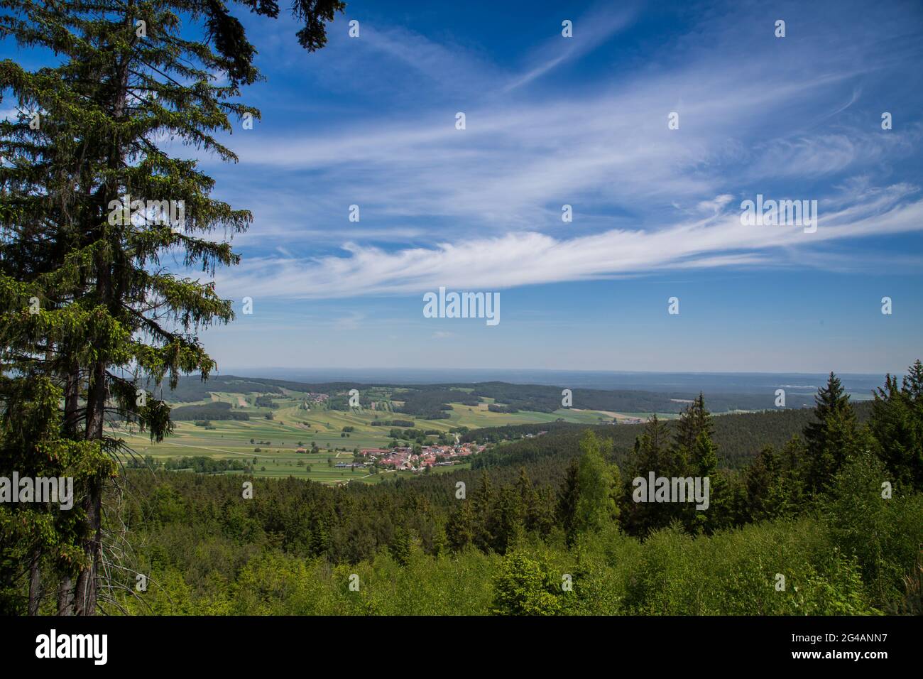 Escursioni nel Waldviertel - Erlebnisweg, Heinrichs bei Weitra, Waldviertel, Austria Foto Stock