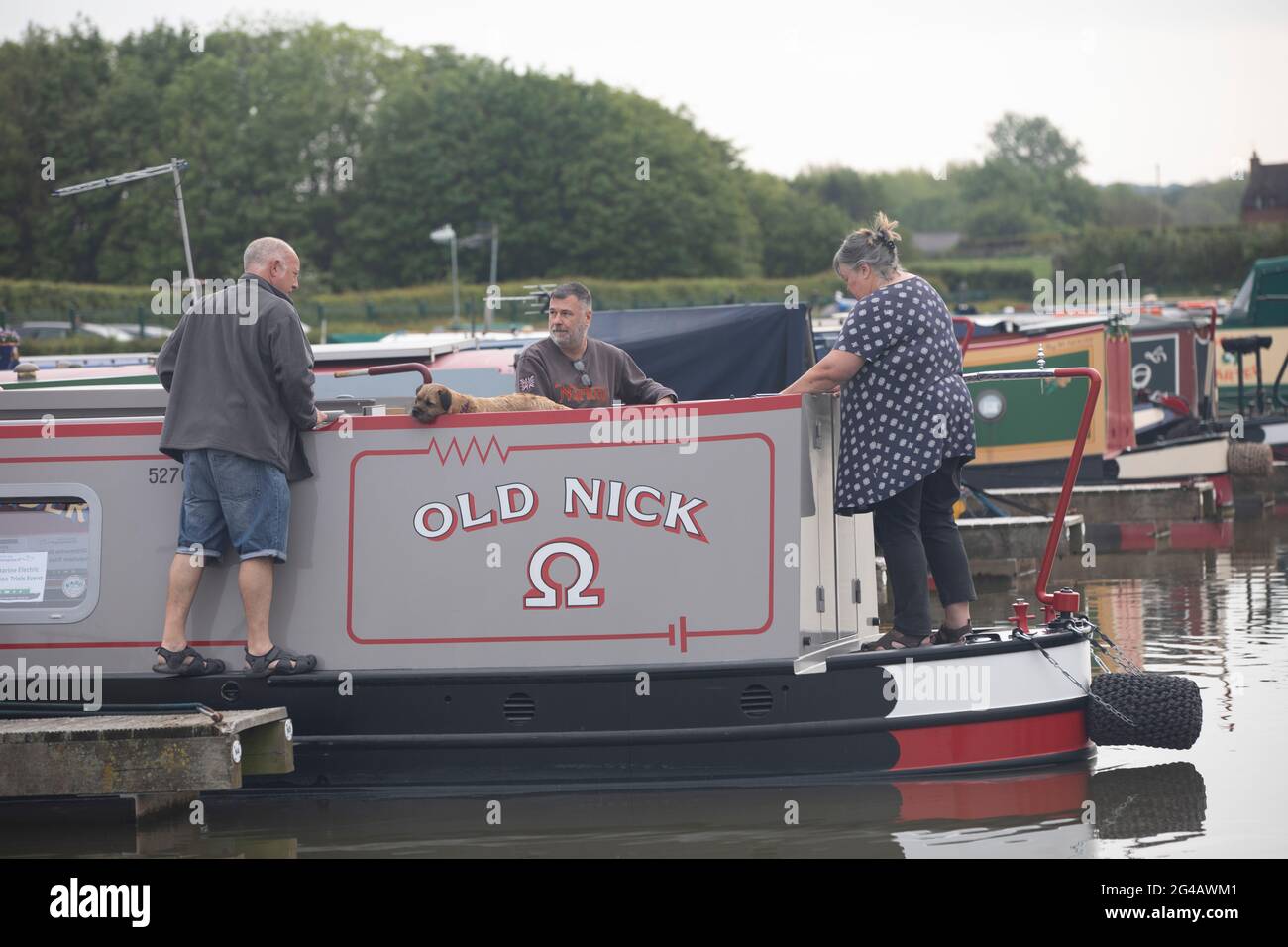 Droitwich Spa e Canal Foto Stock